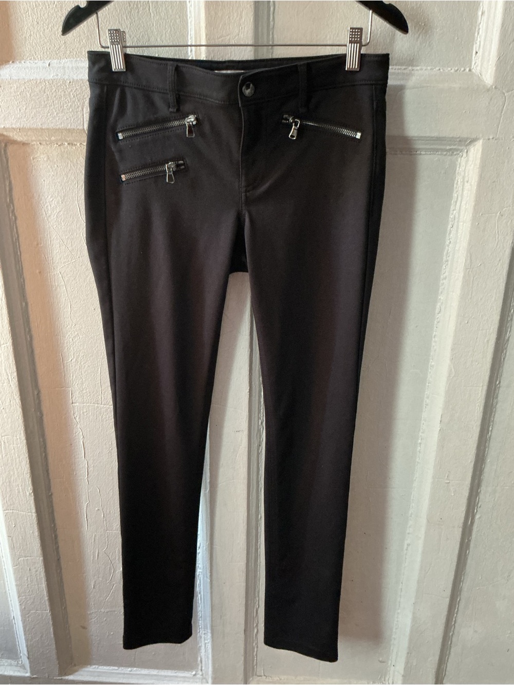 Calvin Klein Jeans Black Skinny Zip-Pocket Pants